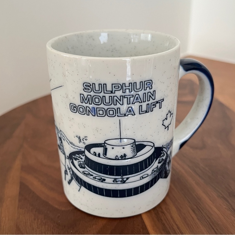 VINTAGE Banff Sulphur Mountain Gondola Lift Coffee Tea Mug Made Japan Souvenir
